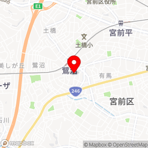 ローソン 川崎鷺沼一丁目店の地図