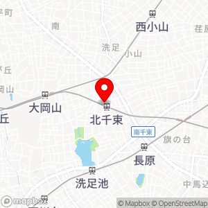 ナチュラルローソン 北千束駅前店の地図