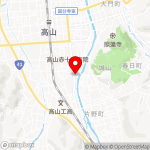ローソン 高山名田町店の地図