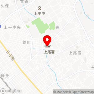 極楽湯 上尾店の地図