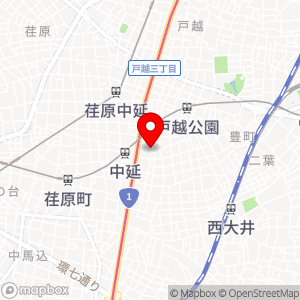 中延温泉 松の湯の地図