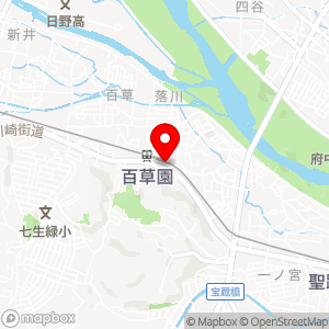 ローソン 百草園駅前店の地図