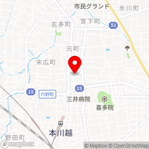 コープみらい 仲町店の地図