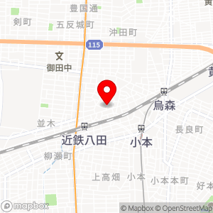 中村区烏森町バイクガレージの地図