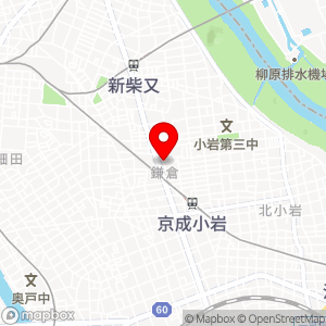 葛飾区鎌倉４丁目パーキングの地図