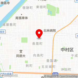 名鉄協商パーキング 長筬町1丁目の地図