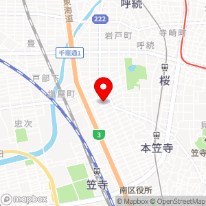 名古屋温泉の地図