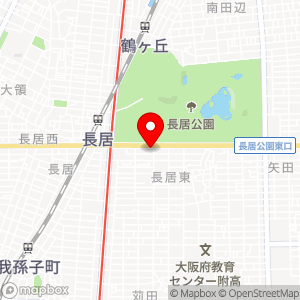 ライフ 長居店の地図