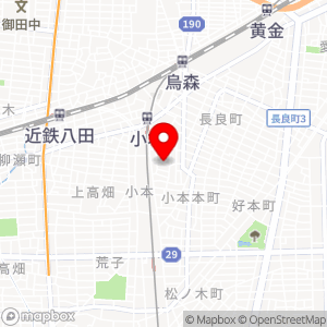 名鉄協商パーキング 小本2丁目の地図