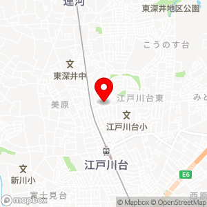 タウンパーキング 江戸川台東の地図
