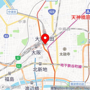 北野エース 阪急うめだ本店の地図