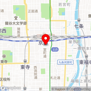 三井のリパーク ヴィアイン京都駅八条口の地図
