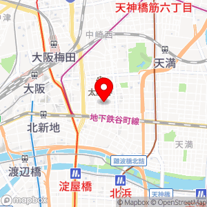 個室サウナとと 東梅田店の地図