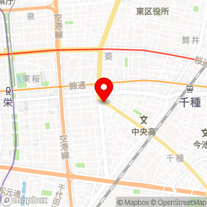 ローソンストア100 新栄二丁目店の地図