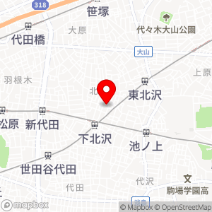 コインパーク 北沢2丁目の地図