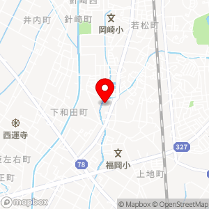ザ・ビッグ エクスプレス岡崎福岡店の地図