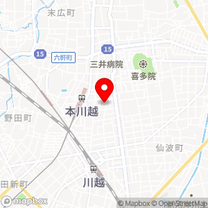 セブン-イレブン 川越新富町八幡通り店の地図