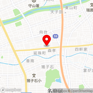 香流温泉 喜多の湯の地図