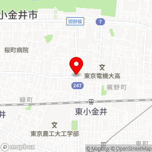 ファミリーマート 東小金井店の地図