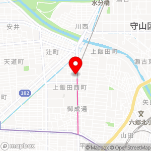 ローソン 北区上飯田駅店の地図