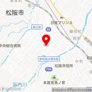 ローソン 松阪川井町店の地図