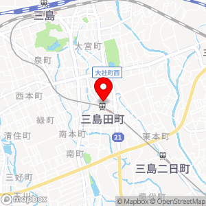 タイムズ 伊豆箱根鉄道三島田町駅の地図