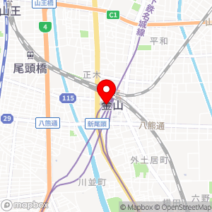 三井のリパーク 金山第1の地図