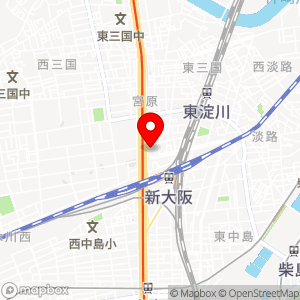 大阪回生病院駐車場の地図