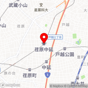東急ストア 荏原中延店の地図