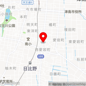 くつろぎ天然温泉 湯楽の地図