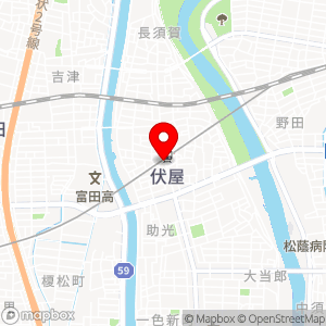 三井のリパーク 近鉄伏屋駅前の地図