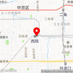 ローソン 四条西院店の地図
