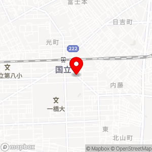 セブンイレブン 国立東の地図
