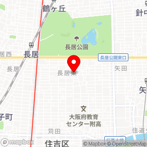 名鉄協商パーキング 大阪長居東1丁目の地図