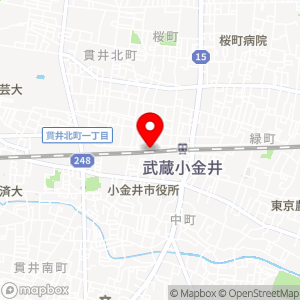 三井のリパーク 小金井本町5丁目の地図