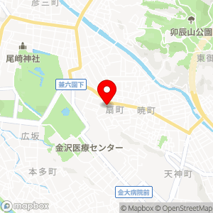 金沢兼六園東駐車場の地図