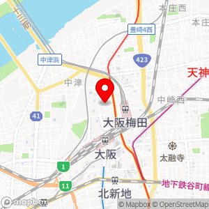 タイムズ 大阪梅田の地図