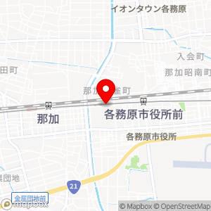 名鉄協商パーキング 各務原市図書館前の地図