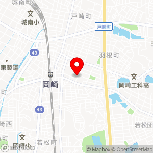 ドミー 岡崎駅東店の地図