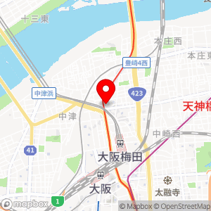 ファミリーマート 梅田中津店の地図