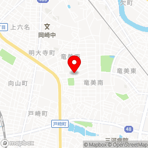 名鉄協商パーキング 岡崎竜美丘（岡崎信用金庫竜美丘支店）の地図