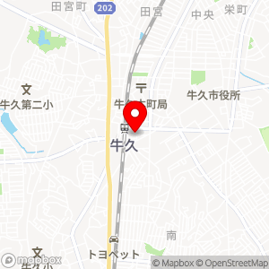 三井のリパーク 牛久駅東口の地図