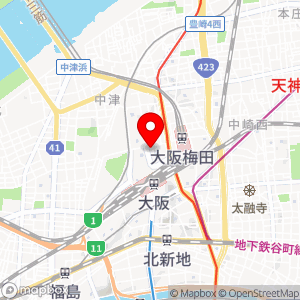 ファミリーマート LINKS UMEDA店の地図