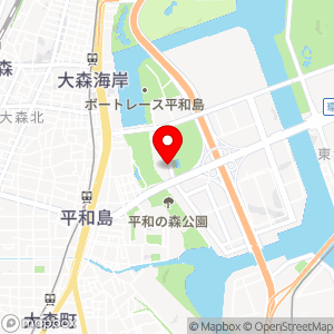 ローソン 大田平和島店の地図