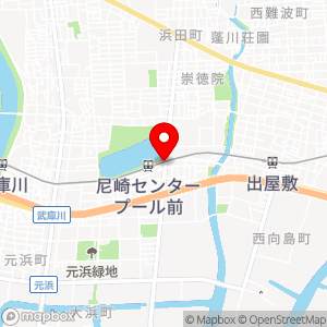 ローソン 尼崎センタープール前駅店の地図