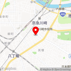 ローソンストア100 川崎小川町店の地図