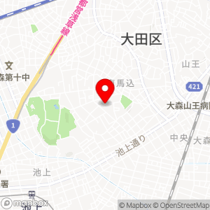東都パーク 大田区中央の地図