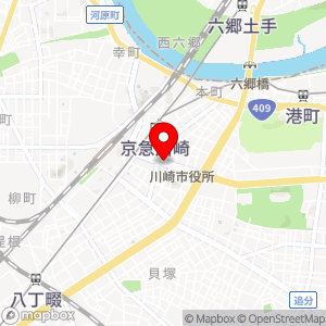 タイムズ 川崎駅東口広場公共地下駐車場（川崎ｱｾﾞﾘｱ）の地図