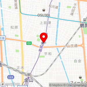 名鉄協商パーキング 東別院東の地図