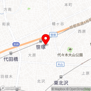 嵐の湯  笹塚店の地図